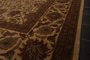 7'11" x 10'11" Hand Knotted 100% Wool 200 KPSI Jaipur Oriental Area Rug Tan