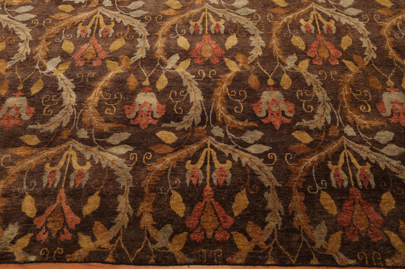 8' x 9’9" Hand Knotted 150 KPSI 100% Wool Oriental Area Rug by Brown