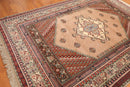 6x9 Tan, Ivory Hand Knotted Authentic Turkish 100% Wool Oriental Area Rug