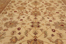 8'4"x12'7" Hand Knotted Wool Stone Wash Peshawar Vegetable Dye Area Rug Warm Beige