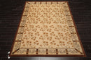 8' x 11'3" Hand Knotted Wool & Silk Euro Style 200 KPSI Tibetan Area Rug Beige