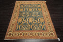 8' x 10'6" Hand Knotted 100% Wool Sultanabad Oriental Area Rug Teal from Turkey