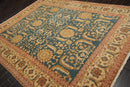 8' x 10'6" Hand Knotted 100% Wool Sultanabad Oriental Area Rug Teal from Turkey