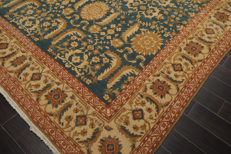 8' x 10'6" Hand Knotted 100% Wool Sultanabad Oriental Area Rug Teal from Turkey