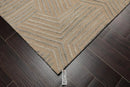 5' x 8' Handmade Wool Embossed look Loop & Cut pile Oriental Area Rug Ivory
