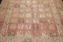 6x9 Beige, Tan Hand Knotted Persian 100% Silk Traditional Pictorial Authentic Soumak Oriental Area Rug
