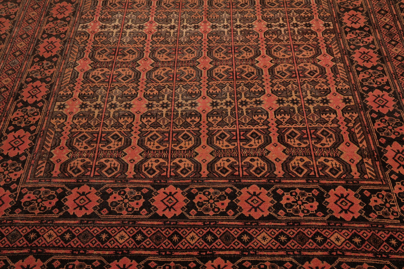 7'10" x 10'8" Hand Knotted 100% Wool Afghanistan Tribal Oriental Area Rug Rust
