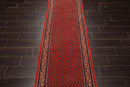 2'6" x 16'6” Hand Knotted 100% Wool Seraband Oriental Area Rug Coral