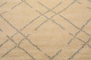 8 x 10 Hand Knotted 100% Wool Moroccan Designer Oriental Area Rug Ivory