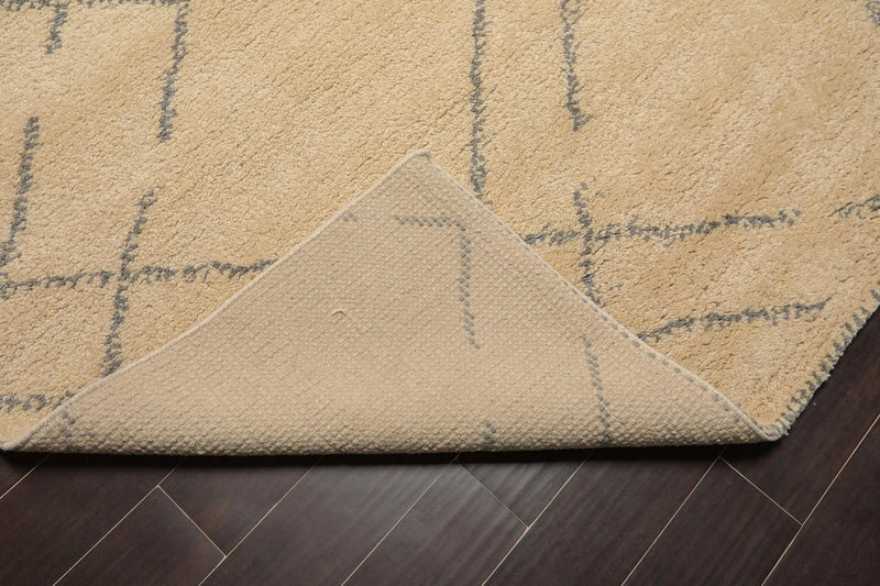 8 x 10 Hand Knotted 100% Wool Moroccan Designer Oriental Area Rug Ivory