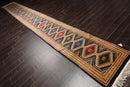 2'7" x 19'7” Hand Knotted 100% Wool 250 KPSI Tekke Bokhaara Area Rug Navy Runner