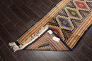 2'7" x 19'7” Hand Knotted 100% Wool 250 KPSI Tekke Bokhaara Area Rug Navy Runner