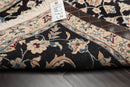 2'3" x 6'8" Runner Hand Knotted Wool Nain 200 KPSI Oriental Area Rug Black