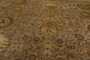 8' x 9'10" Hand Knotted 100% Wool Traditional 250 KPSI Oriental Area Rug Taupe
