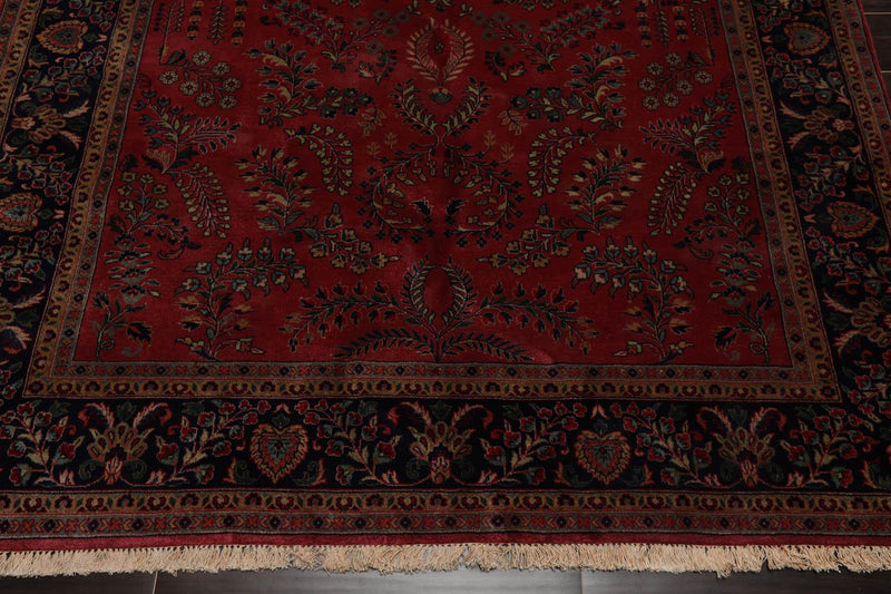 5'7" x 8' Runner Hand Knotted 100% Wool Sarouk 250 KPSI Oriental Area Rug Rose