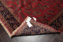 5'7" x 8' Runner Hand Knotted 100% Wool Sarouk 250 KPSI Oriental Area Rug Rose