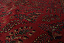5'7" x 8' Runner Hand Knotted 100% Wool Sarouk 250 KPSI Oriental Area Rug Rose