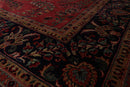 5'7" x 8' Runner Hand Knotted 100% Wool Sarouk 250 KPSI Oriental Area Rug Rose
