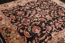 7'10''x9'11'' Hand Knotted 100% Wool Peshawar Traditional Oriental Area Rug Charcoal, Beige Color