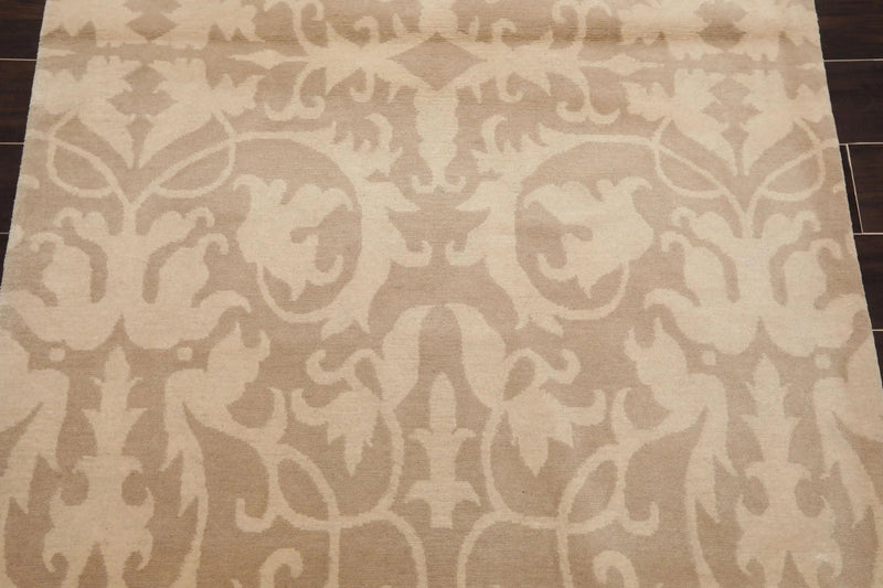 4' x 6' Hand knotted Tibetan Transitional 100% Wool Oriental Area Rug Beige