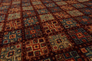 5'6" x 7'10" Hand Knotted 100% Wool Kashkulli Oriental Area Rug Burgundy, Blue