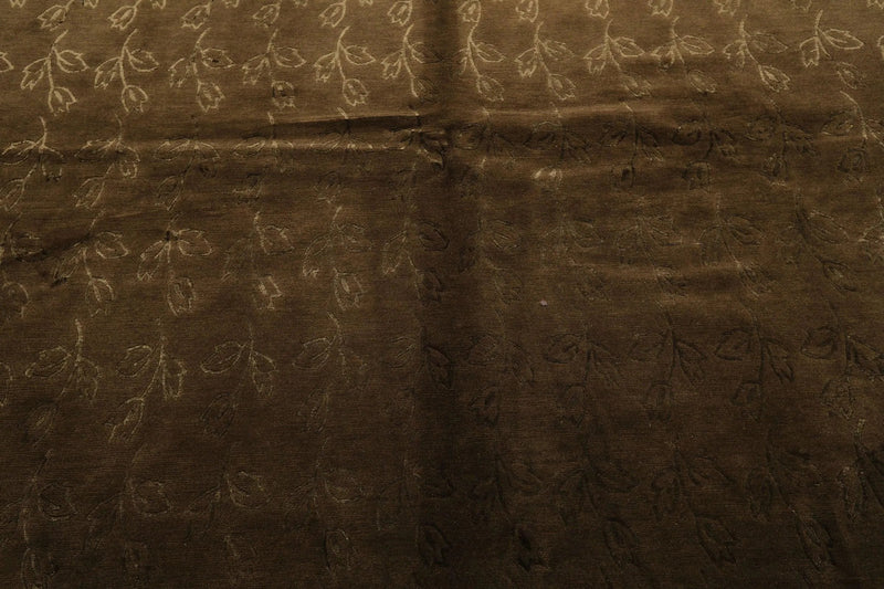 8' x 10' Hand Knotted Wool & Silk Tibetan Oriental Area Rug Contemporary Green