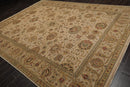 9'3" x 12'4" Hand Knotted Wool Agra Tea Wash 250 KPSI Oriental Area Rug Beige