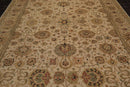 9'3" x 12'4" Hand Knotted Wool Agra Tea Wash 250 KPSI Oriental Area Rug Beige