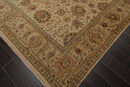 9'3" x 12'4" Hand Knotted Wool Agra Tea Wash 250 KPSI Oriental Area Rug Beige