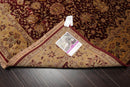 6'1" x 7'6" Hand Knotted 100% Wool Traditional Kashan Oriental Area Rug Maroon