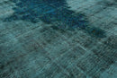 8x10 Aqua, Blue Hand Knotted 100% Wool Traditional Over dyed Distressed Oushak Designer Oriental Area Rug