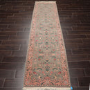 2'6" x 9'10" Hand Knotted Wool Rare Romanian Kashaan Area Rug Mint Runner