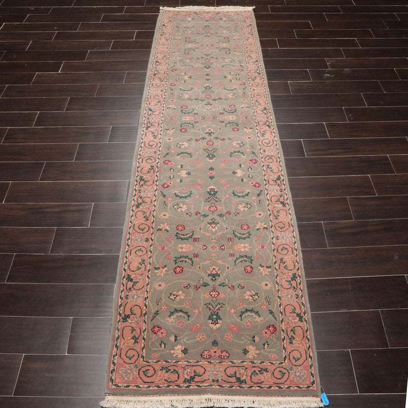 2'6" x 9'10" Hand Knotted Wool Rare Romanian Kashaan Area Rug Mint Runner