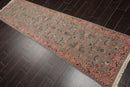 2'6" x 9'10" Hand Knotted Wool Rare Romanian Kashaan Area Rug Mint Runner
