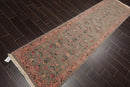 2'6" x 9'10" Hand Knotted Wool Rare Romanian Kashaan Area Rug Mint Runner