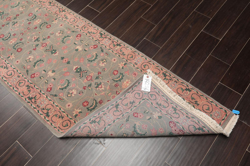 2'6" x 9'10" Hand Knotted Wool Rare Romanian Kashaan Area Rug Mint Runner