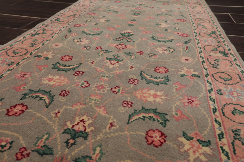 2'6" x 9'10" Hand Knotted Wool Rare Romanian Kashaan Area Rug Mint Runner