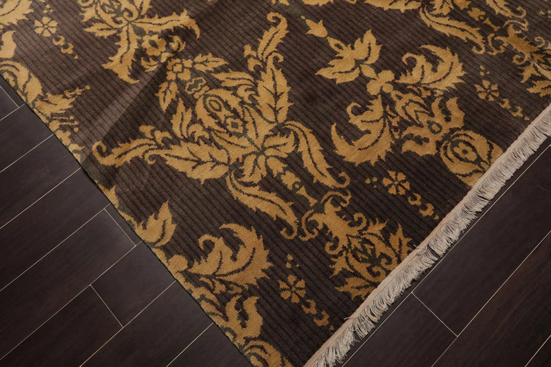 8' x 10' Hand Knotted 100% Wool Tibetan Oriental Area Rug Transitional Gray