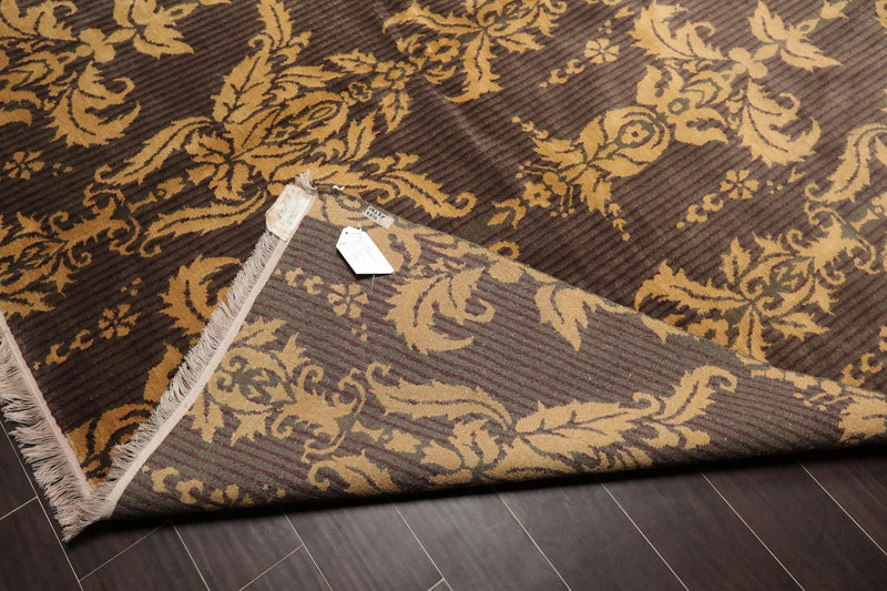 8' x 10' Hand Knotted 100% Wool Tibetan Oriental Area Rug Transitional Gray