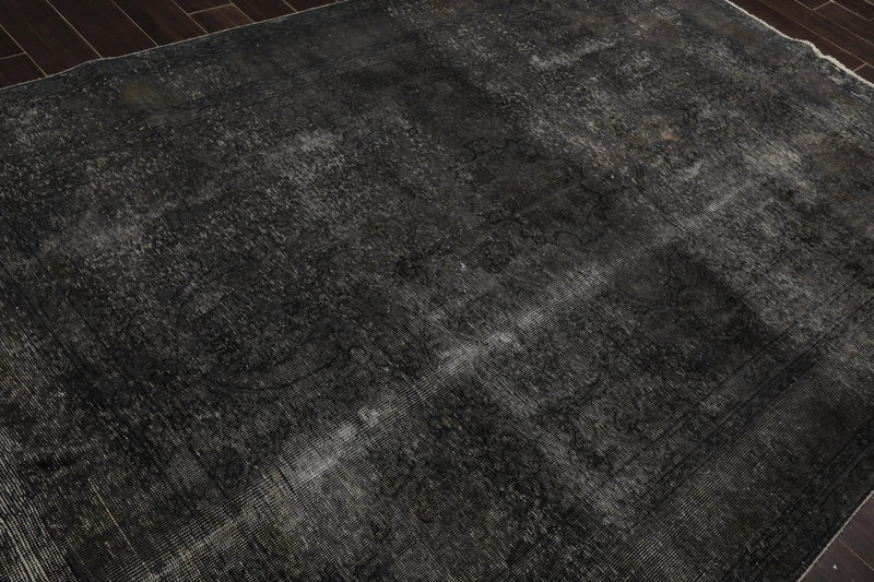 6x9 Hand Knotted 100% Wool Traditional Oriental Area Rug Gray, Charcoal Color