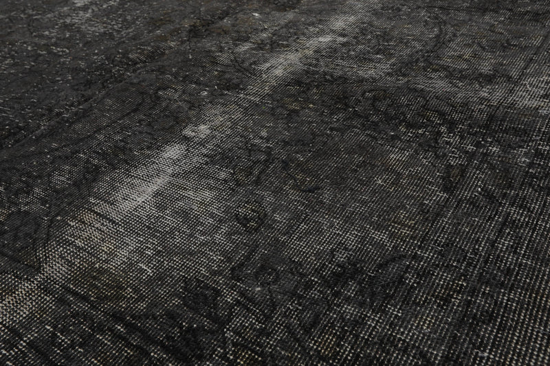 6x9 Hand Knotted 100% Wool Traditional Oriental Area Rug Gray, Charcoal Color