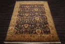 8'2" x 9'10" Hand Knotted Wool Agra 250 KPSI S.fine Veg dyes Area Rug Charcoal