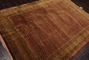 5'7" x 8'3" Hand Knotted 100% Wool Boteh Paisley Oriental Area Rug Rust