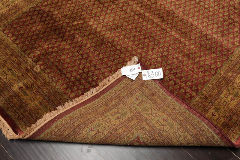 5'7" x 8'3" Hand Knotted 100% Wool Boteh Paisley Oriental Area Rug Rust