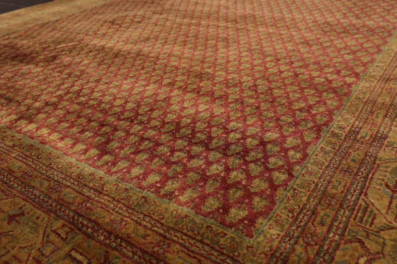 5'7" x 8'3" Hand Knotted 100% Wool Boteh Paisley Oriental Area Rug Rust
