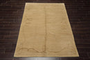 6'x9' Hand Knotted Wool & Silk Tibetan Barbara Barry Area Rug Moss