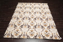 7'9” x 9'9" Transitional Floral Oriental Area Rug Beige, Brown