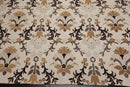 7'9” x 9'9" Transitional Floral Oriental Area Rug Beige, Brown