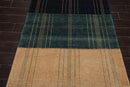 4'2" x 5'7" Hand Knotted 100% Wool Modern Peshawar Designer Oriental Area Rug Beige