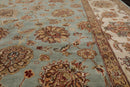 8'6" x 11'6" Hand Knotted 100% Wool Agra 200 KPSI Oriental Area Rug Aqua